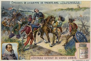 The Count of Tilly is wounded at the First Battle of Breitenfeld, Germany, 1631  af European School